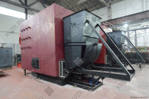 Котел 2.5 МВт с топкой ТШПМ водогрейный