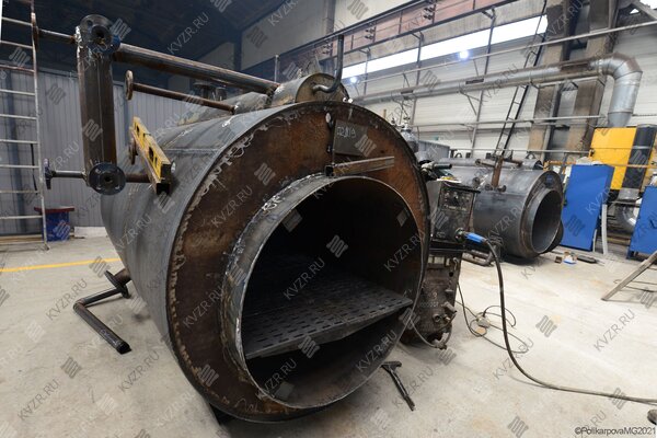 Изготовление котла 700 кг пара в час до 130 °С на твердом топливе